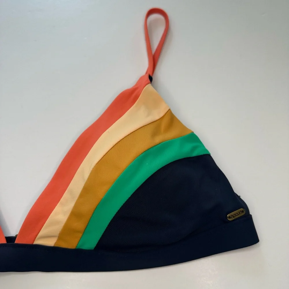 Rip Curl Day Break Multi Fixed Tri Bikini Top NWT Women’s Size Medium - Picture 3 of 8